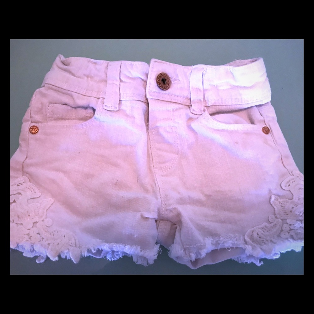 White jean  shorts